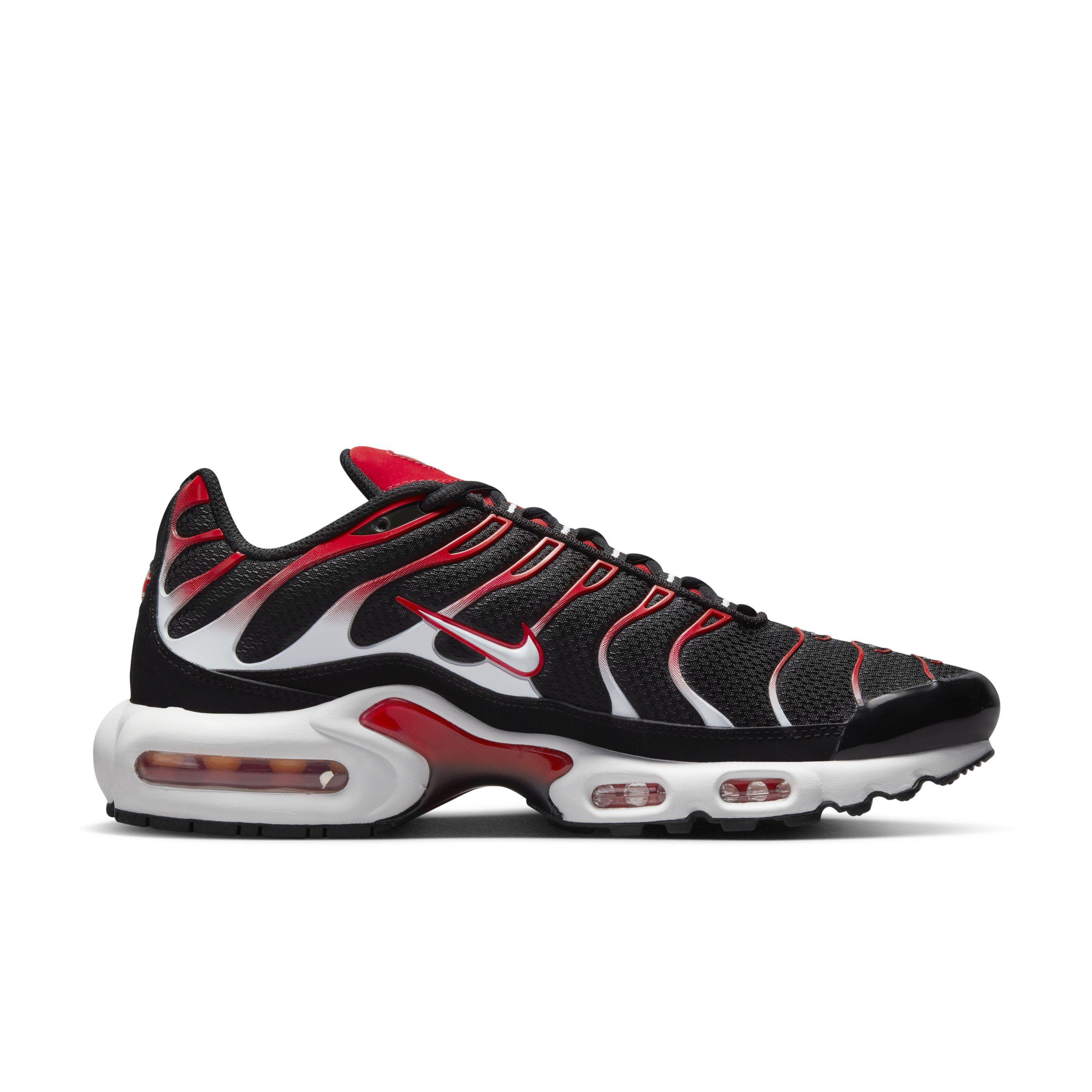 Nike air max plus - men's university clearance red/black/white